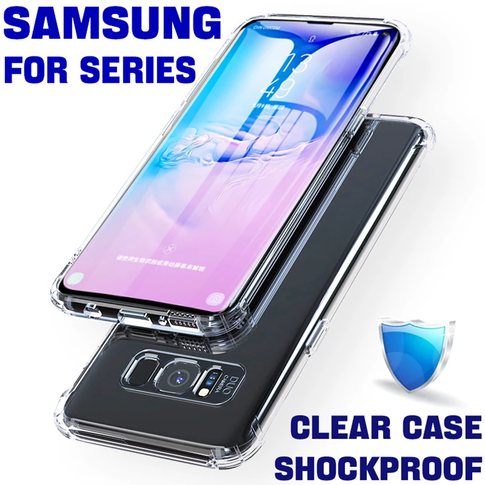 

Luxury Phone Case For Samsung Galaxy S22 S21 Ultra S20 FE S10 S9 S8 Note 20 10 Plus A53 A52 A51 A50 A32 A12 Clear Silicone Cover