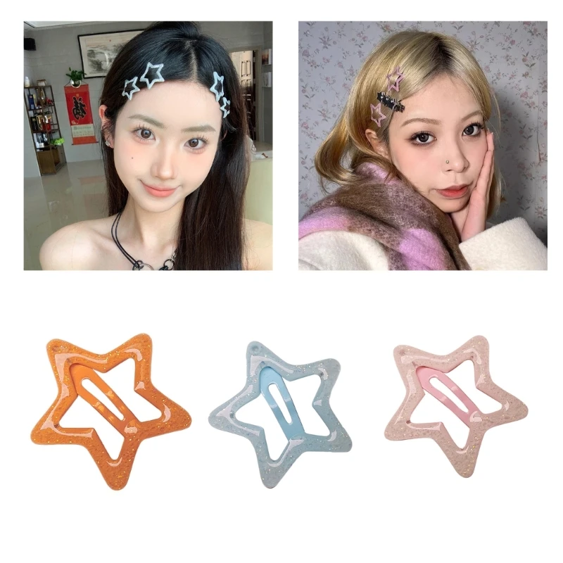 

Заколка для волос в форме звезды, металлическая, для конского хвоста