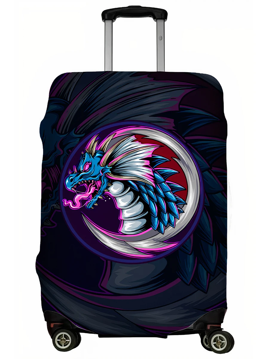 Фото Чехол для чемодана&quotКосмический дракон" | Багаж и сумки