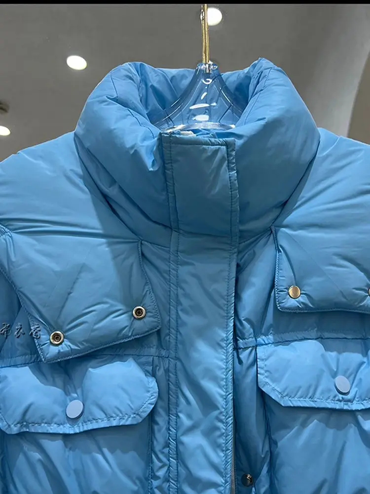 Women Long Down Jacket New Casual Style White Duck Down Jackets Autumn Winter Coats And Parkas Female Outwear