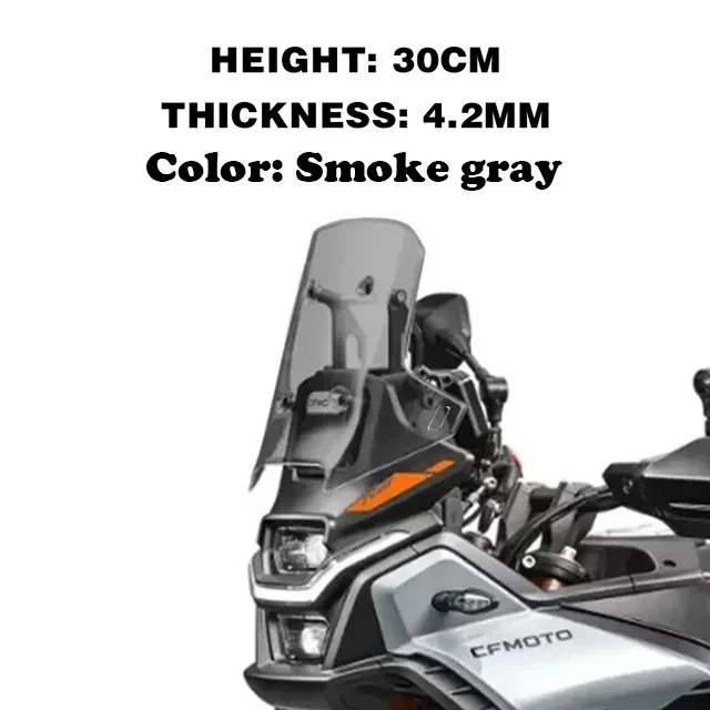 

Для CFMOTO 450MT 450mt лобовое стекло мотоцикла повышающее и расширяющее лобовое стекло 2024 450 MT аксессуары для модификации