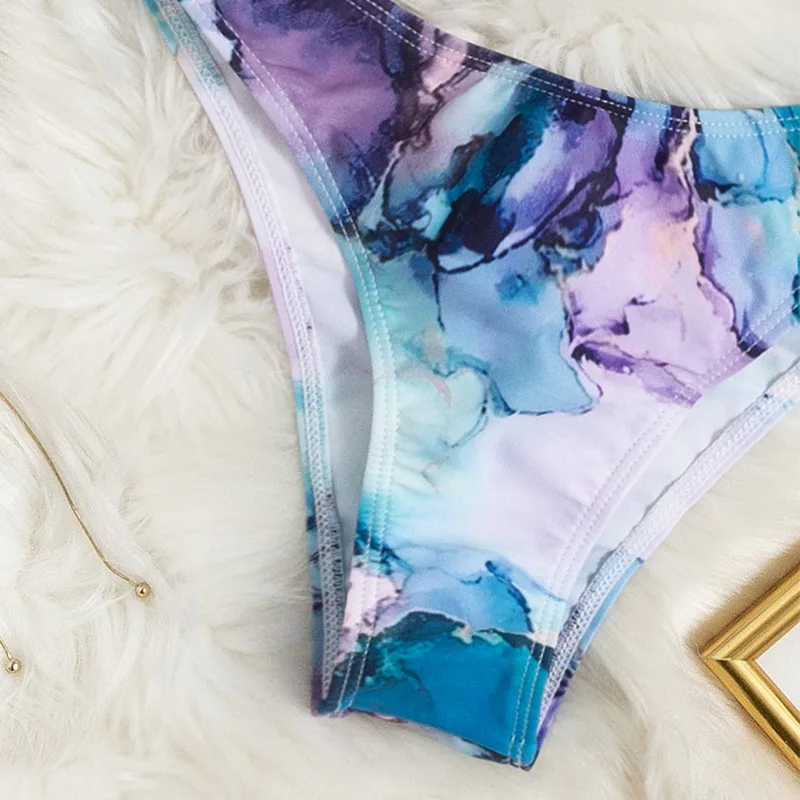 Новый сексуальный купальник из двух частей купальный костюм женский с высокой