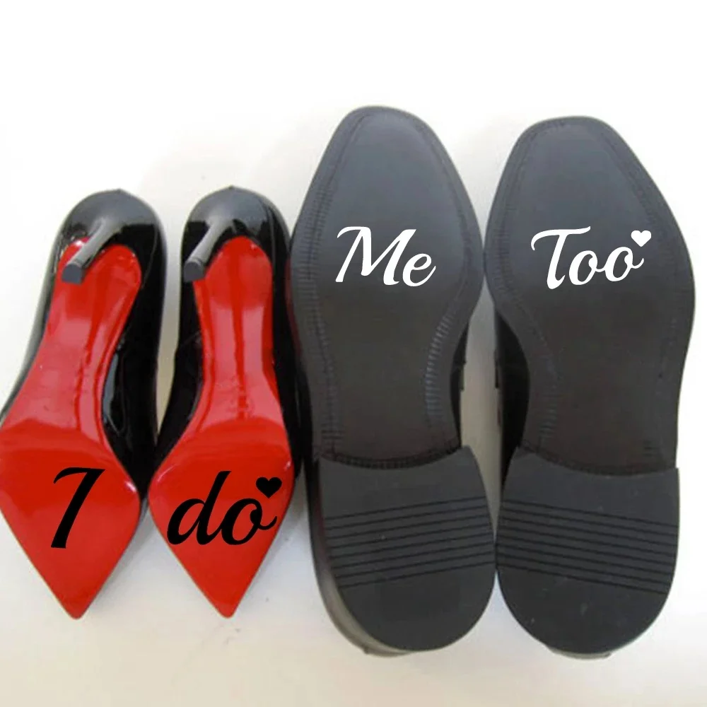

Виниловые стикеры «I Do/Me Too» для обуви