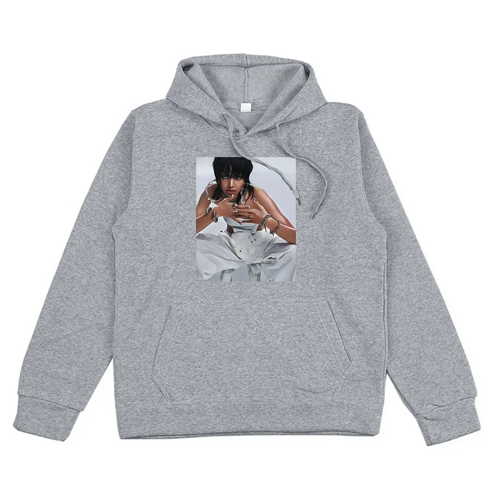 Толстовки LISA ROCKSTAR новинка 2024 свитшоты с графическим принтом песни