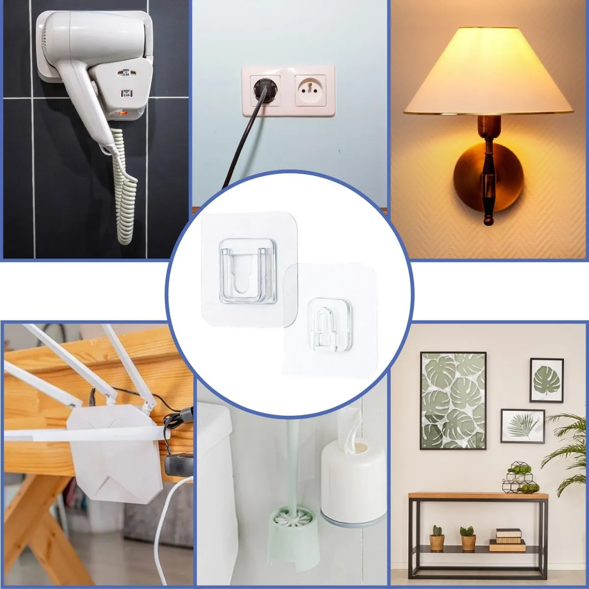 

Практичные товары крепежный ремешок 10 двойной прозрачный двусторонний клейкий защелкивающийся зажим эргономичный дизайн практичные това...