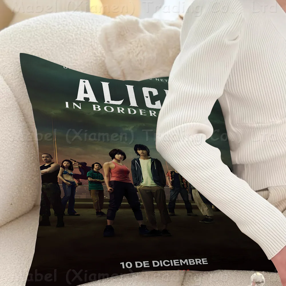 Персонализированная подушка Алиса в пограничье пылезащитный чехол для спальни