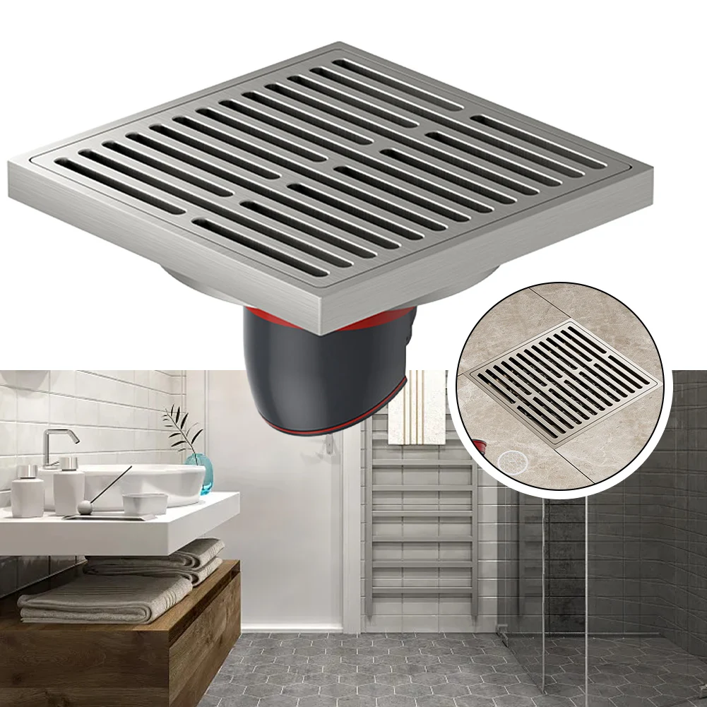 

1Pc Floor Drain Household Bathroom Floor Drain Pure Copper Large-displacement Magnetic Floor Drain Sewer Anti-odor Floor Drain