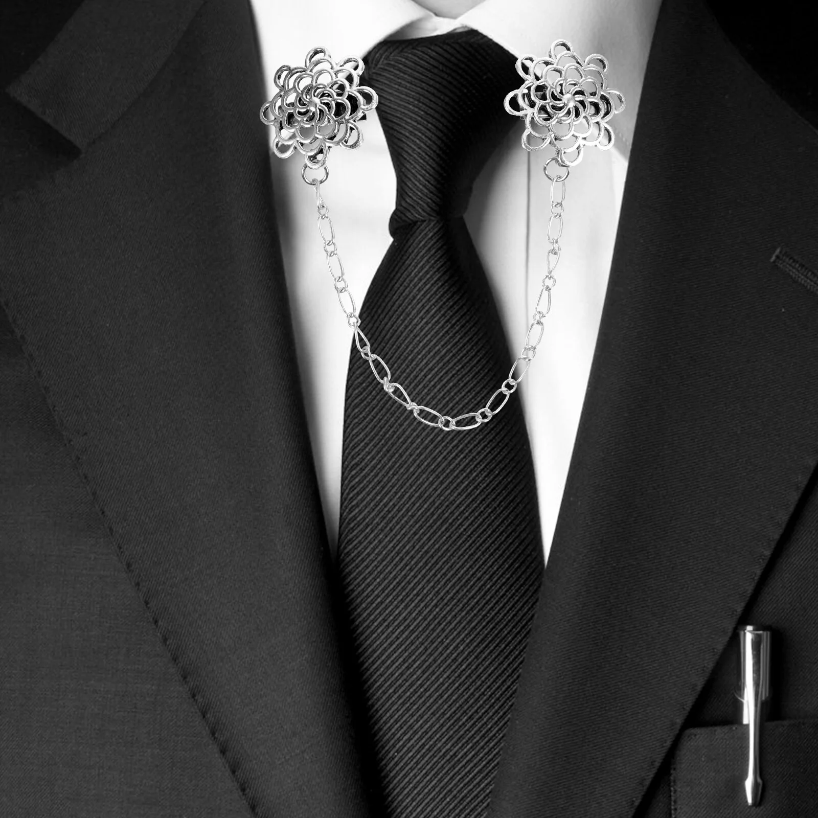 10 Pcs The Chain Shawl Cardigan Clips Lady Dresses Women Fashion Alloy Sweater Vintage Miss Trendy