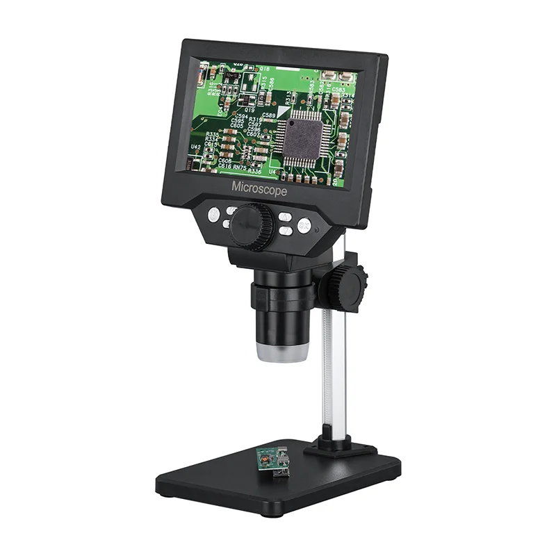 Портативный цифровой электронный микроскоп G1000 1-1000X 5 дюйма HD для пайки ремонта