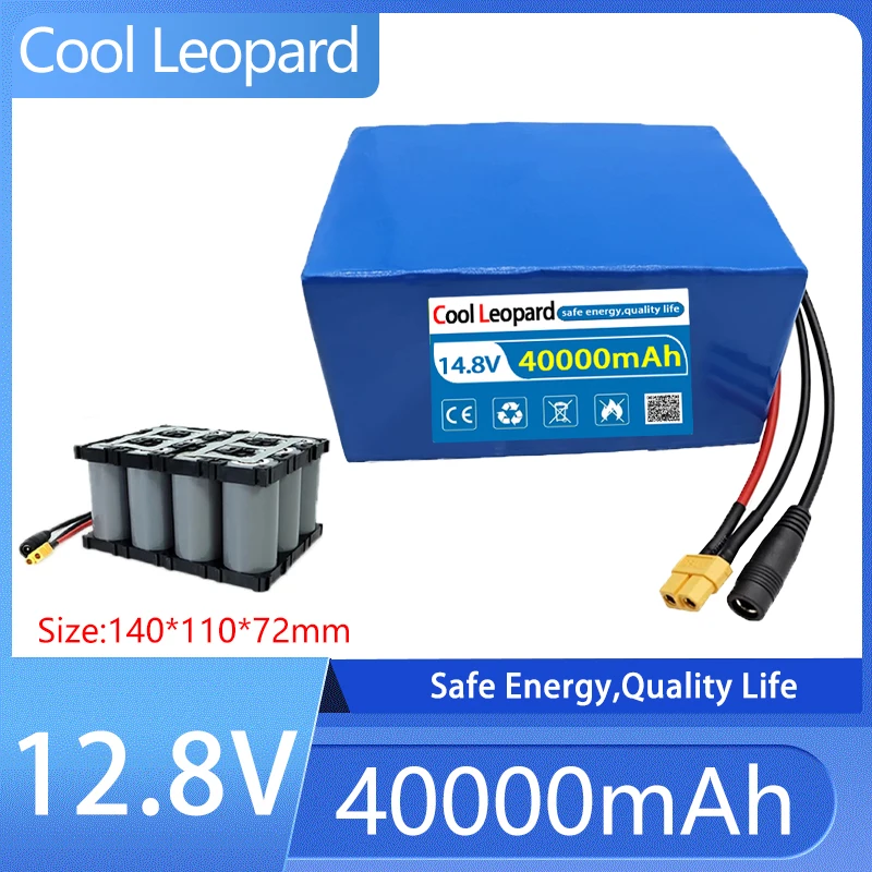 

12.8V 40Ah 32700 Lifepo4 Battery Pack 4S3P High Power 40A Same Port Charge And Discharge Balanced BMS 12V Power Supply E-Boat