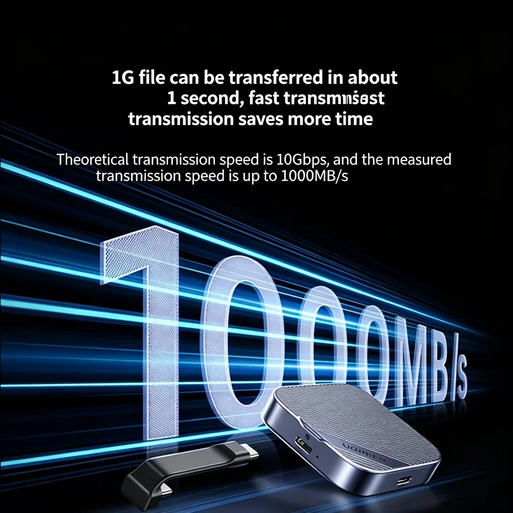 Фото Внешний корпус UGREEN Magnetic M.2 NVMe SSD 10 Гбит/с USB-C для iPhone 17 Pro, MacBook, ПК №2