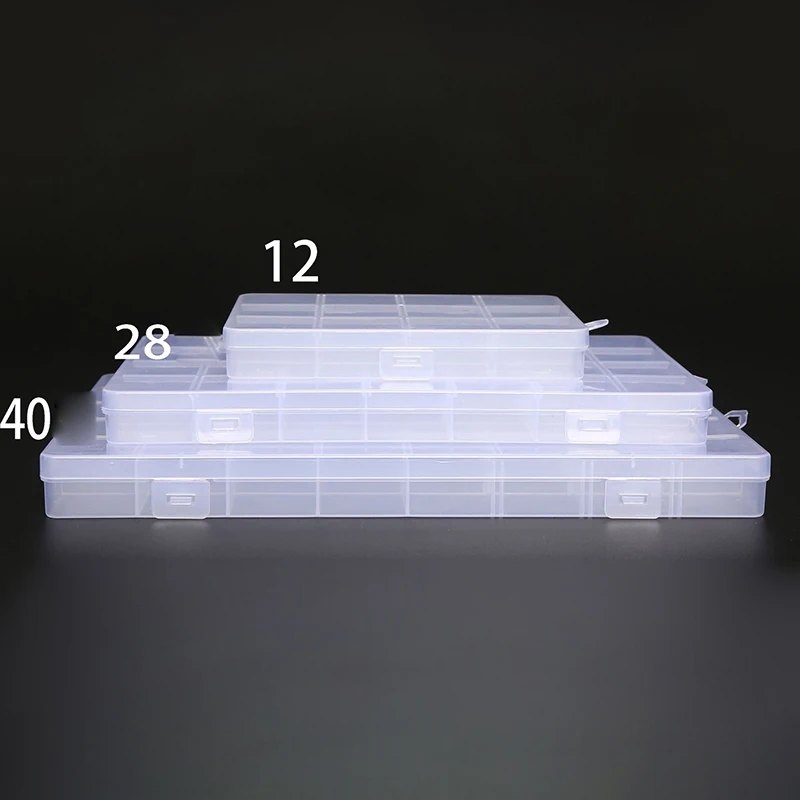 Портативный Прозрачный Контейнер Для Хранения Пластиковый Органайзер С Крышкой