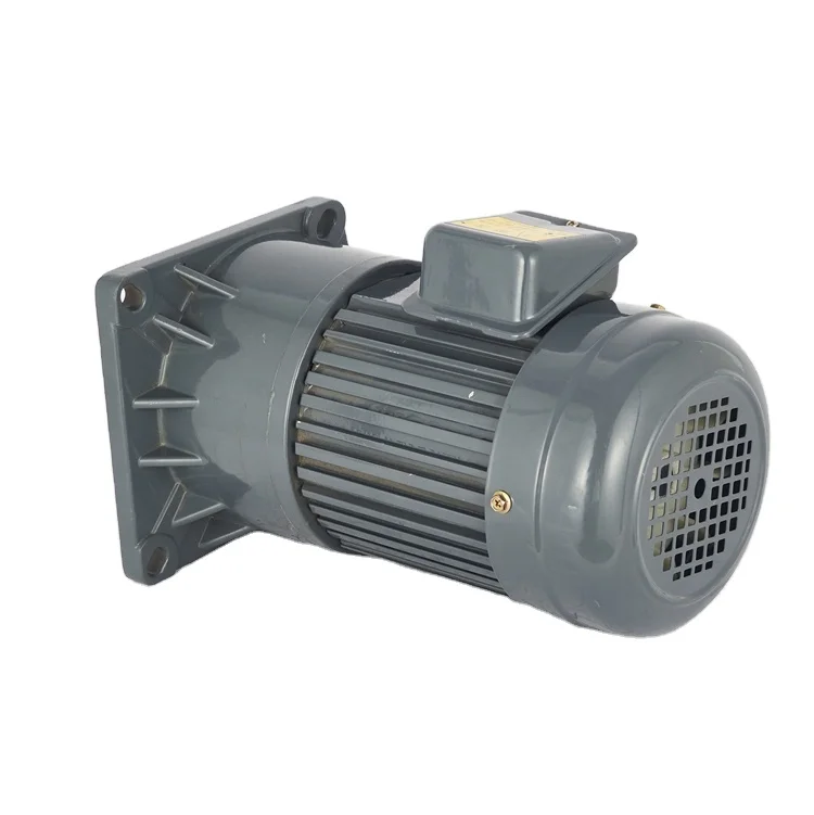 

200W 1/4HP small AC gear asynchronous motor three phase with brake and fan