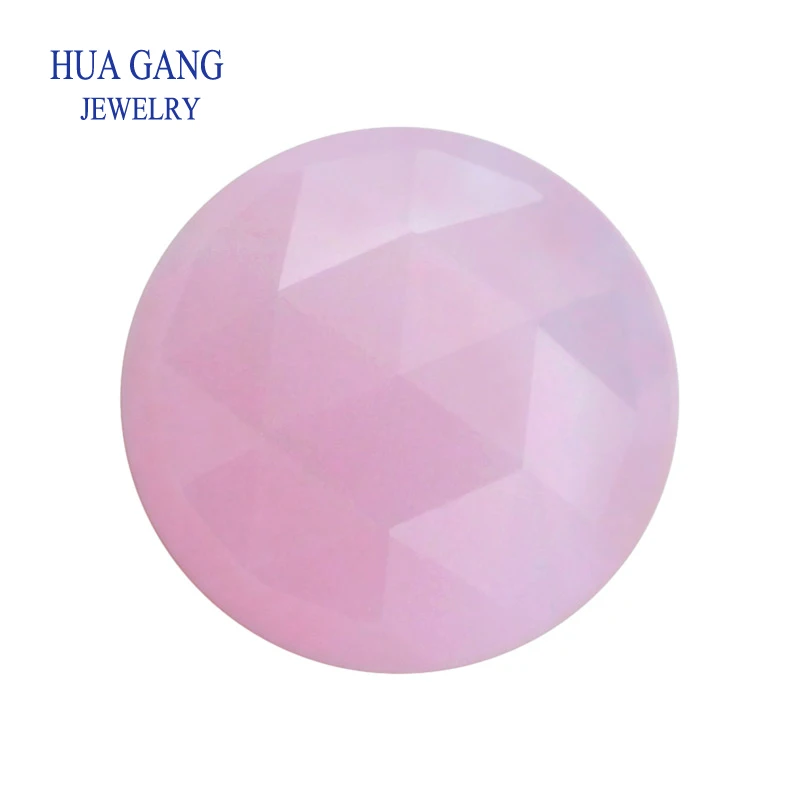 

8mm #283 Nano Stone Round Brilliant Cut Synthetic Gems Flat Bottom Checkerboard Cut Loose Nano Stone For Jewelry