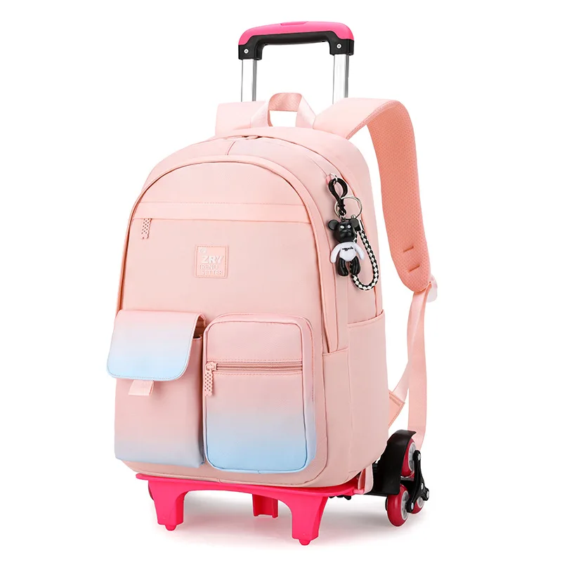Kids Backpacks With Wheel Trolley Children School Bags Mochila Trolley Luggage For Girls Boys backpack Escolar Backbag Schoolbag