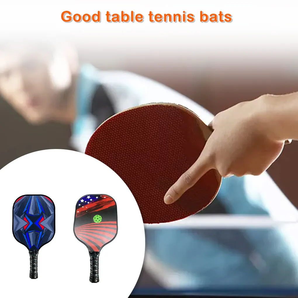 

PickleBall Rackets Sports Fiberglass Racket Carbon Fiber Grip Paddles Bat Gifts Ball Light Silica Gel Beach Racquet Gift