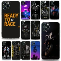 clear phone case for iphone 13 12 11 se 2022 x xr xs 8 7 6 6s pro max plus mini soft silicone case cool motorcycle