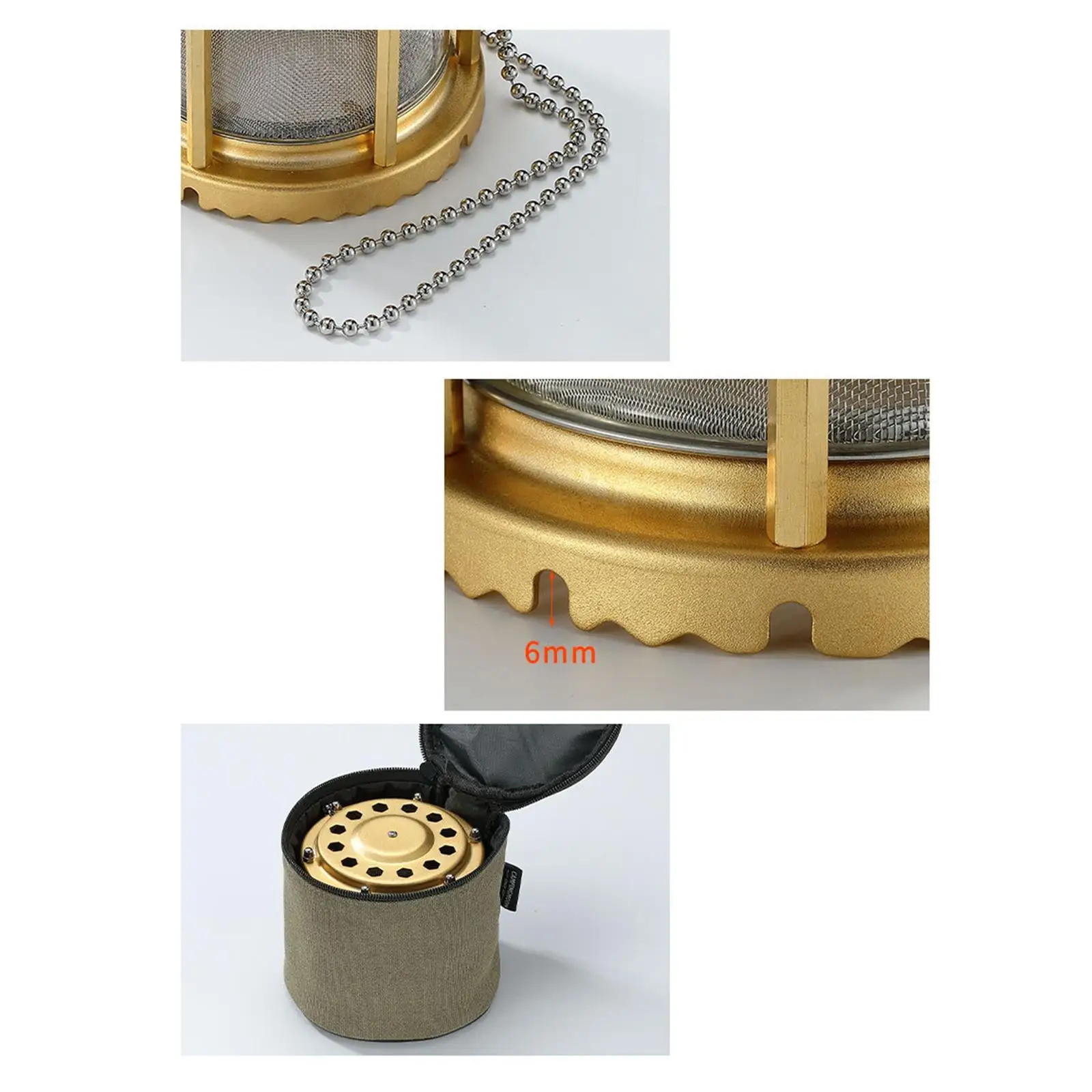 

Portable Camping Heater Stove Warming Stove Stainless Steel Tent Warmer Camping Warm Equipment for Backpacking Camping Hiking