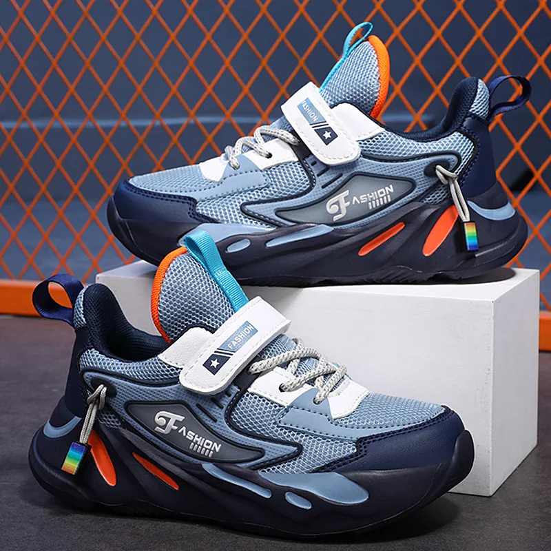 

Kids Shoes for Boys Girls Sports Running Mesh Cotton Sneakers Child Leather Casual Breathable Tennis Baby School Children Shoe