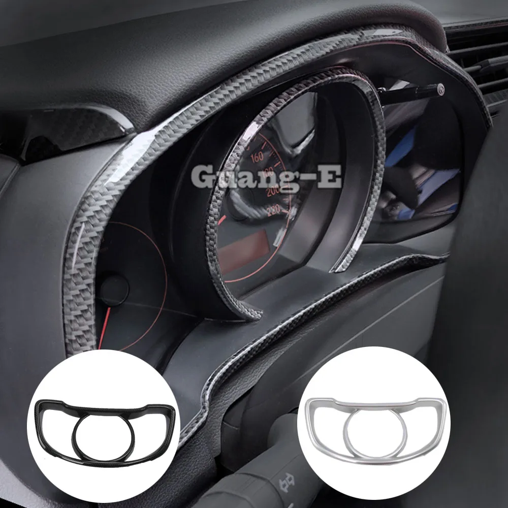 

For Honda Fit Jazz 2017 2018 2019 Car ABS Garnish Cover Detector Trim Dashboard Meter Instrument Panel Gauge Frame 1pcs