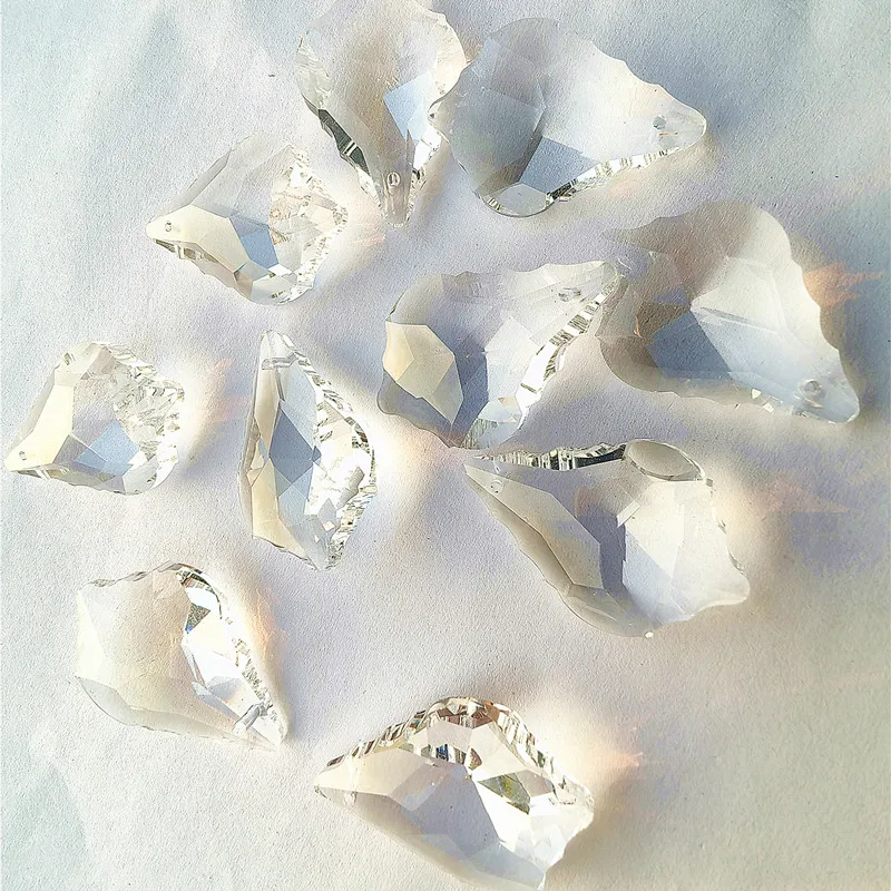 38 мм K9 оптический прозрачный кристалл двухсторонние кленовые листья ловец