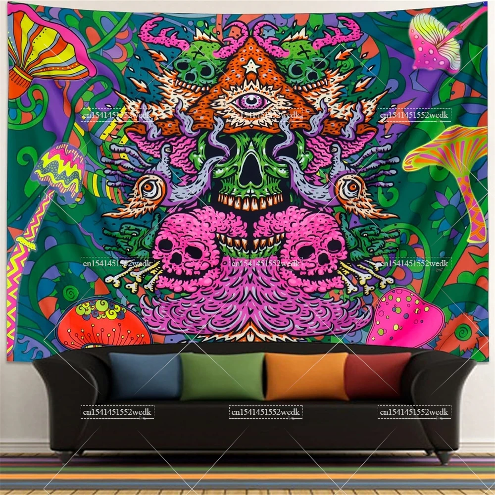 Подвесной Настенный настенный гобелен неоновый Декор для комнаты