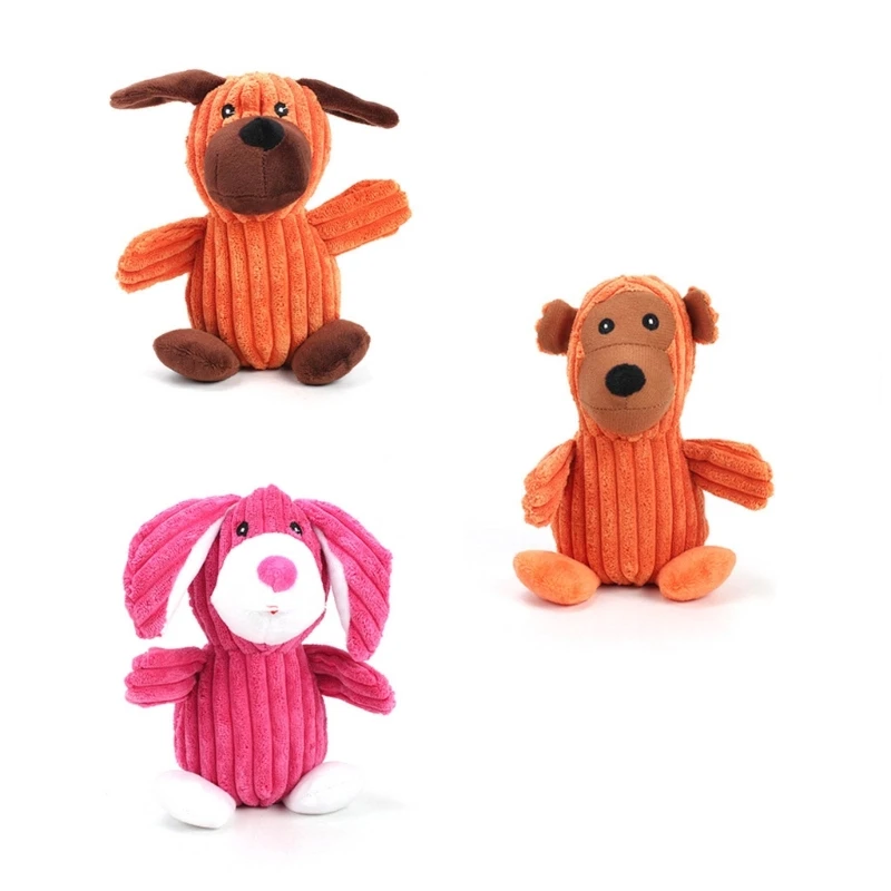 

Плюшевая игрушка-пищалка для собак, Интерактивная мягкая жевательная игрушка для маленьких собак