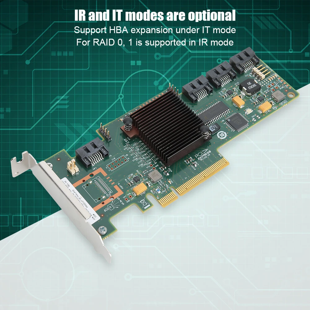 Двухрежимная SATA для SAS 4-портовая дисковая карта с короткой рамкой LSi 9212-4i на 6 ГБ