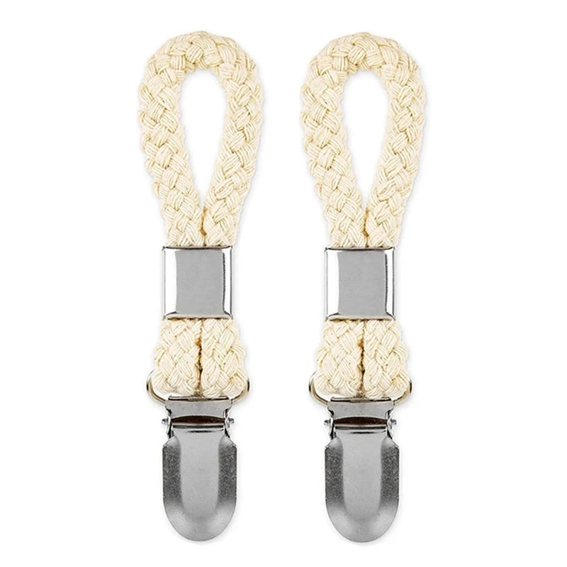 Плетеная хлопковая петля для полотенец с металлическим зажимом