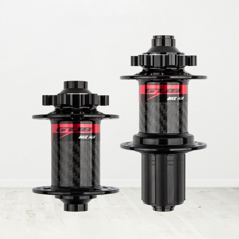 

About 530g Carbon Hub Carbon Hub Aluminum Alloy + Carbon Fiber Cassette Freewheel MTB Bike Sets 100/135mm Durable