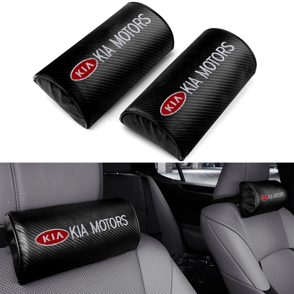 

1/2PCS 3D Memory Foam Car Neck Pillows Seat Headrests Accessories For Kia Rio Sportage R K3 K4 K5 Ceed Sorento Cerato Rio Soul