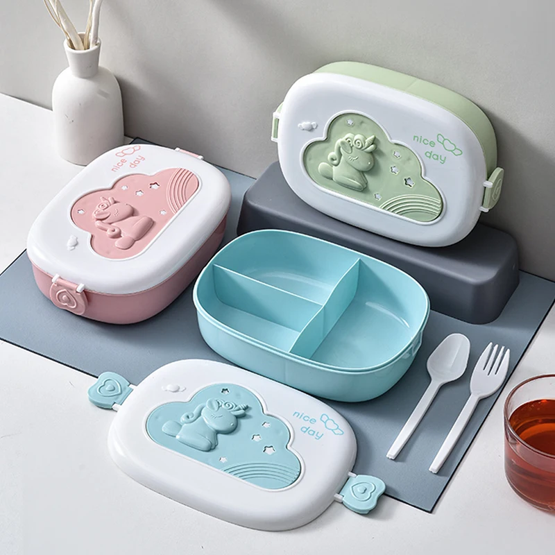

Outdoor Picnic Compartments Children Portable Box Kid Container School Kids Food Microwae Cute Lunch Bento For Camping Lunchbox