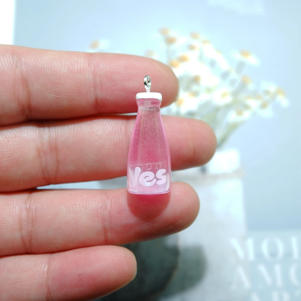 Оптовая продажа бутылочки полимерная серьга подвески для сережек браслетов