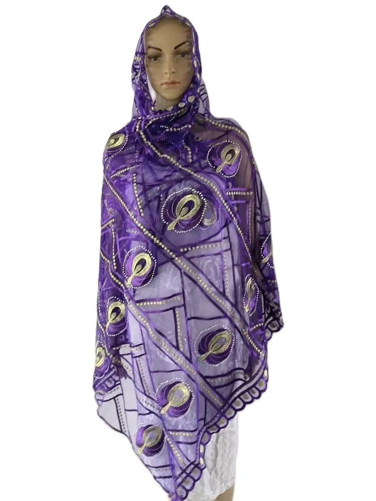 on sale Dubai African Muslim Shawl Wrap Cording Embroidery Scarf Diamond Plain Hijabs Chemincal Fashion african muslim scarf