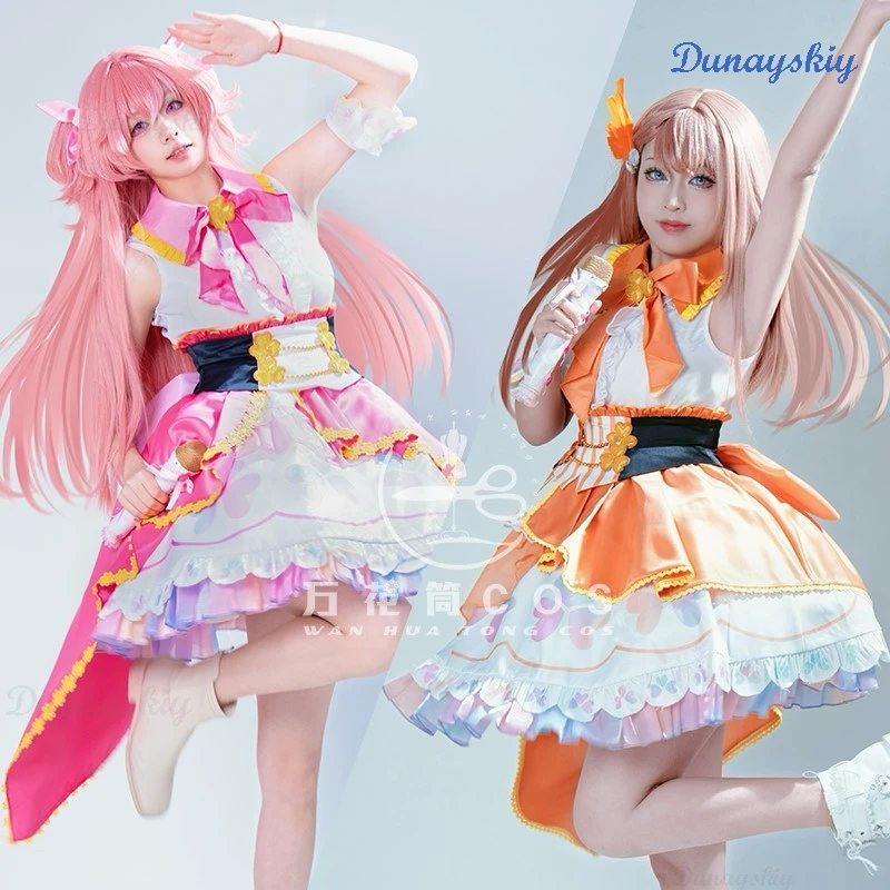 Project Sekai Colorful Stage Hanasato Minori Косплей Momoi Airi Костюм MORE JUMP MMJ Симпатичная юбка для