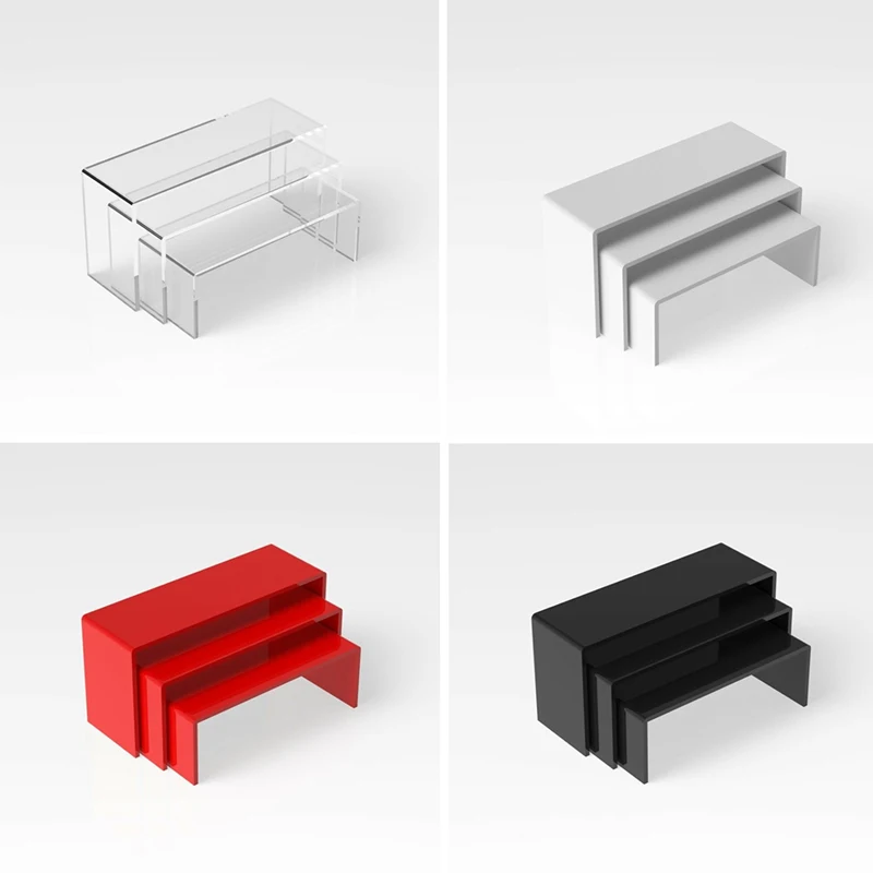 

3 шт., акриловые полки для обуви, очков