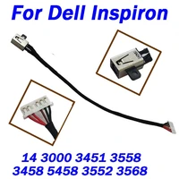 1 10pcs new for dell inspiron 14 3000 3451 3558 3458 5458 3552 3568 dc power jack cable charging cable wire cord