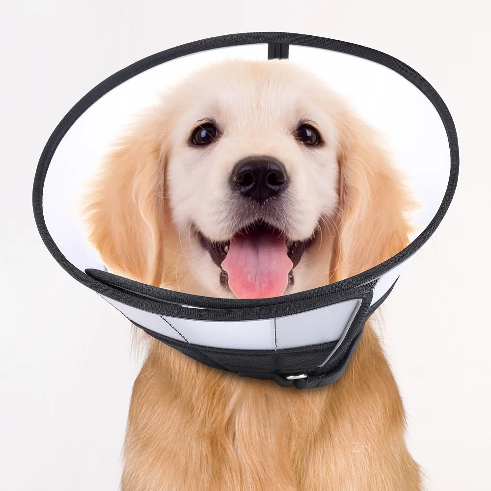 

Dog Cone Collar Adjustable Pet Recovery Collar Pet Cone Collar for After Surgery Anti-Bite Lick Wound Healing Protective Circles