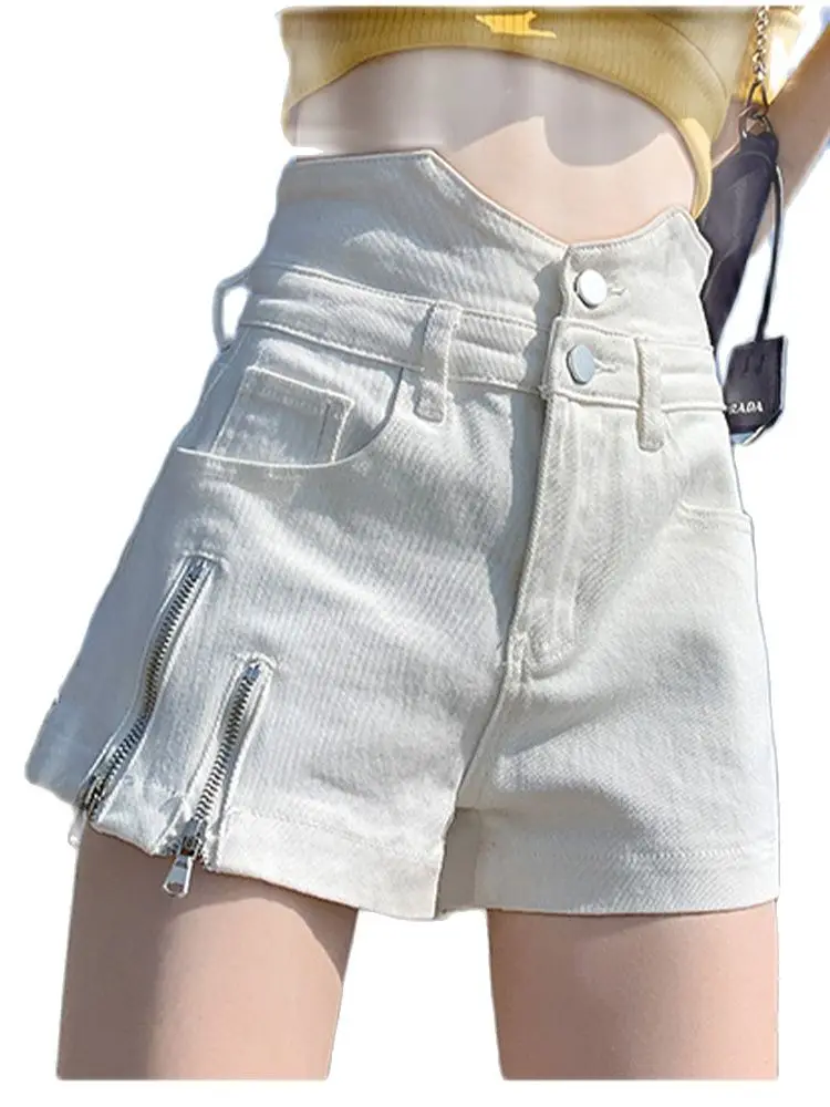 

Casual Denim Shorts Loose Wide-Leg A-Line Hot Pants High Waist And Thin 2022 Summer New Fashion Women'S Clothing
