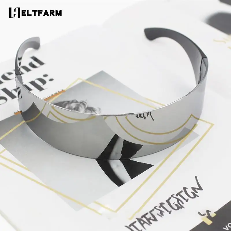 

Future Warrior Rimless Sunglasses UV Protection Eyewear Steampunk Party Glasses Gothic Street Cool Eyewears Unisex