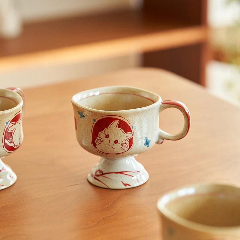 Coffee Mug Travel Kawaii Cups Mug for Tea Cup Mugs Ceramic Coffe Cute Breakfast Cofee Drinkware Kitchen Dining Bar Home Garden
