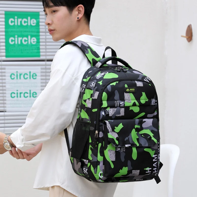 Large Capacity Students Oxford Camouflage School Bags New Outdoor Travel Business Leisure Backpacks for Men Females All-match