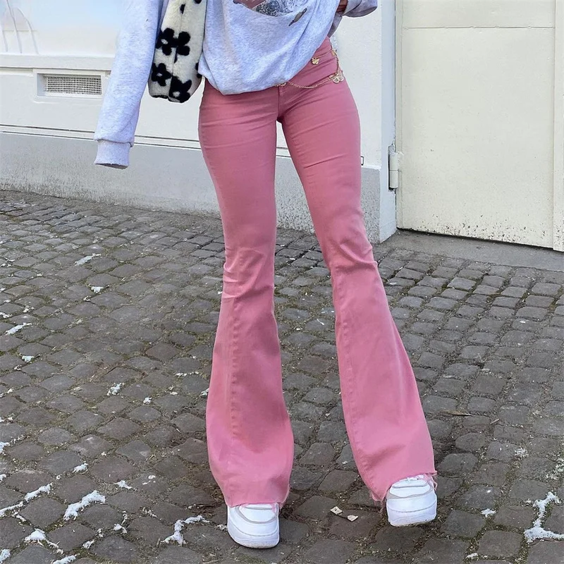 Y2k Flared Jeans Women High Waist 90S 
