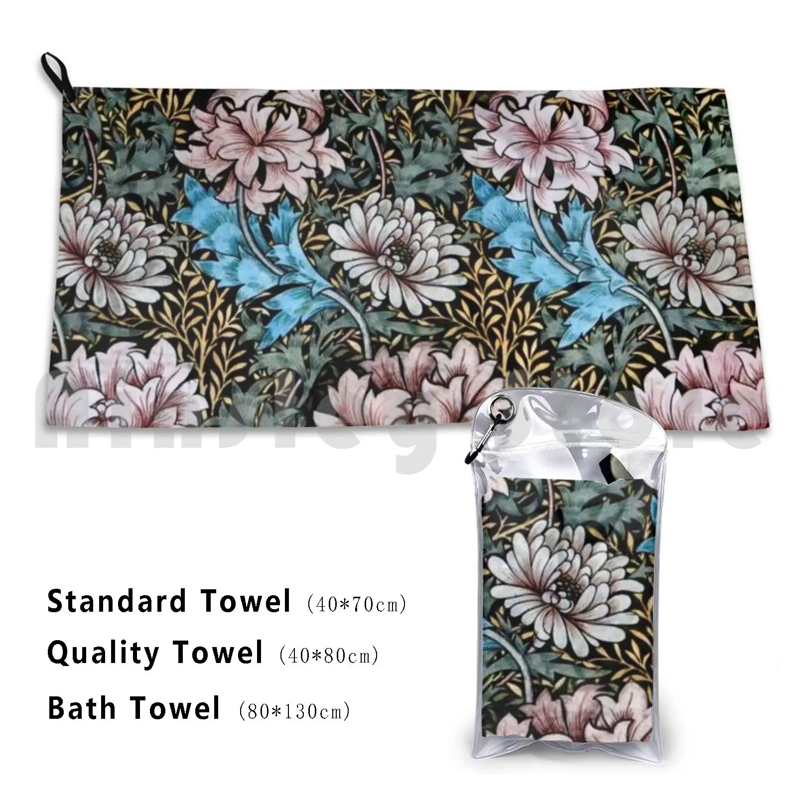 Bath Towel William Morris Morris Vintage Vintage Floral