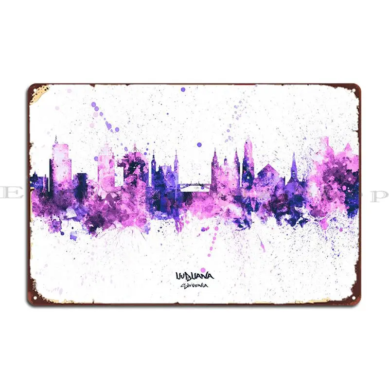 Золотистый плакат с изображением живописного пейзажа, красногой