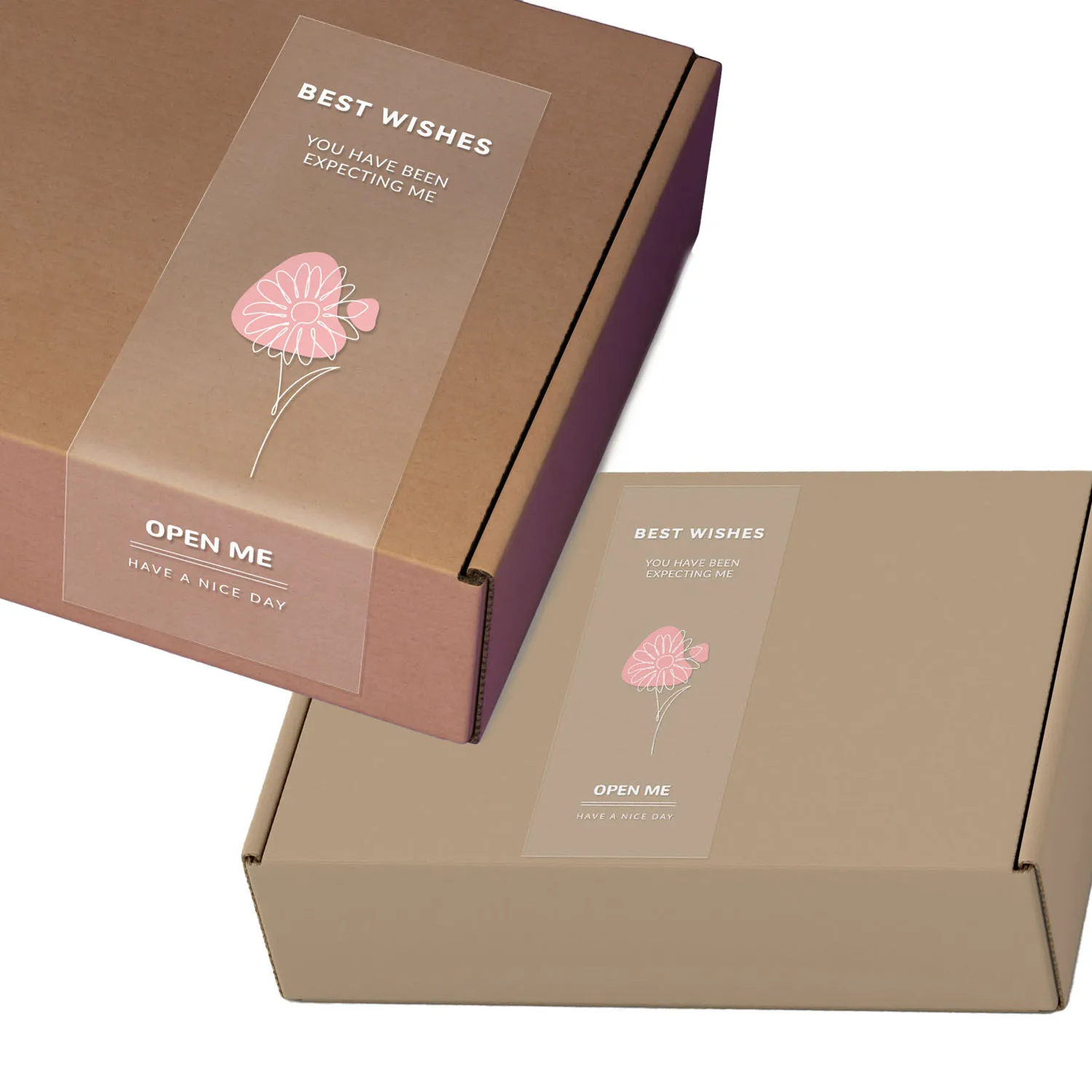 Прозрачные наклейки Спасибо за подарки 10-20 шт.