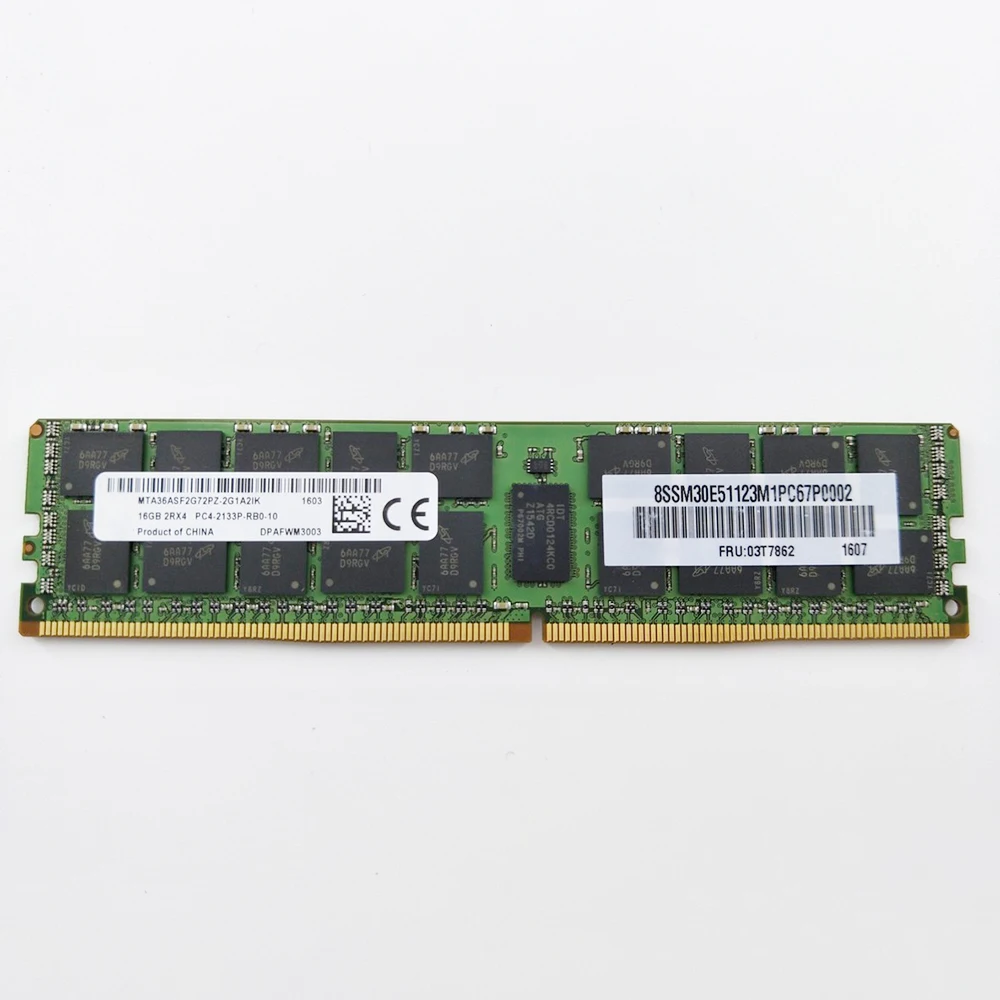

1 PCS For MT RAM 16G 16GB 2RX4 PC4-2133P 2133 RDIMM DDR4 ECC Memory High Quality Fast Ship