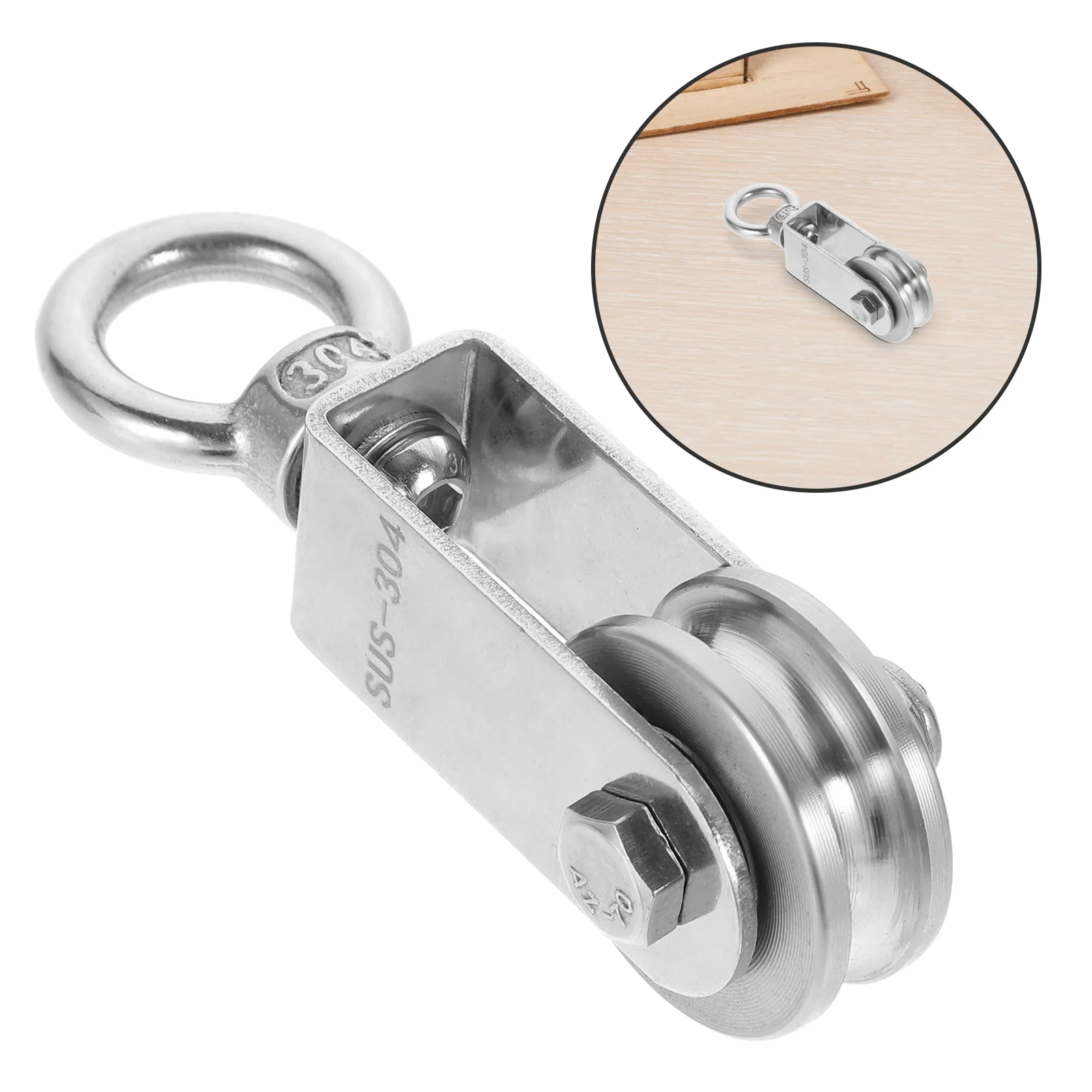 

Lifting Rope Pulley Practical U-type Fixed Pulley Wire Rope Pulley Roller