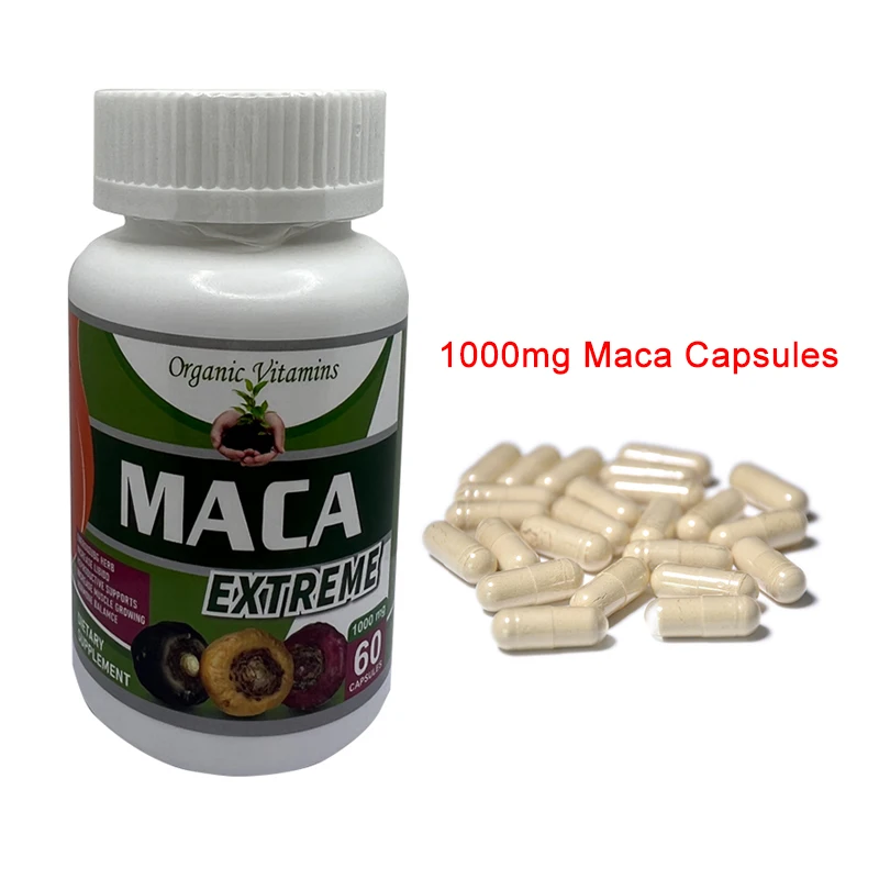 

1 Bottle 60 Pills Maka Capsules Male Female Epimedium Hormone Balance Increase Sexual Desire Health Food