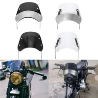 retro motorcycle 5 7 front headlight windshield wind deflector windscreen universal for harley honda yamaha instrument visor
